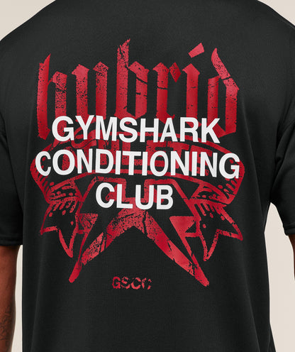 Gymshark Hybrid Graphic T-Shirt Black