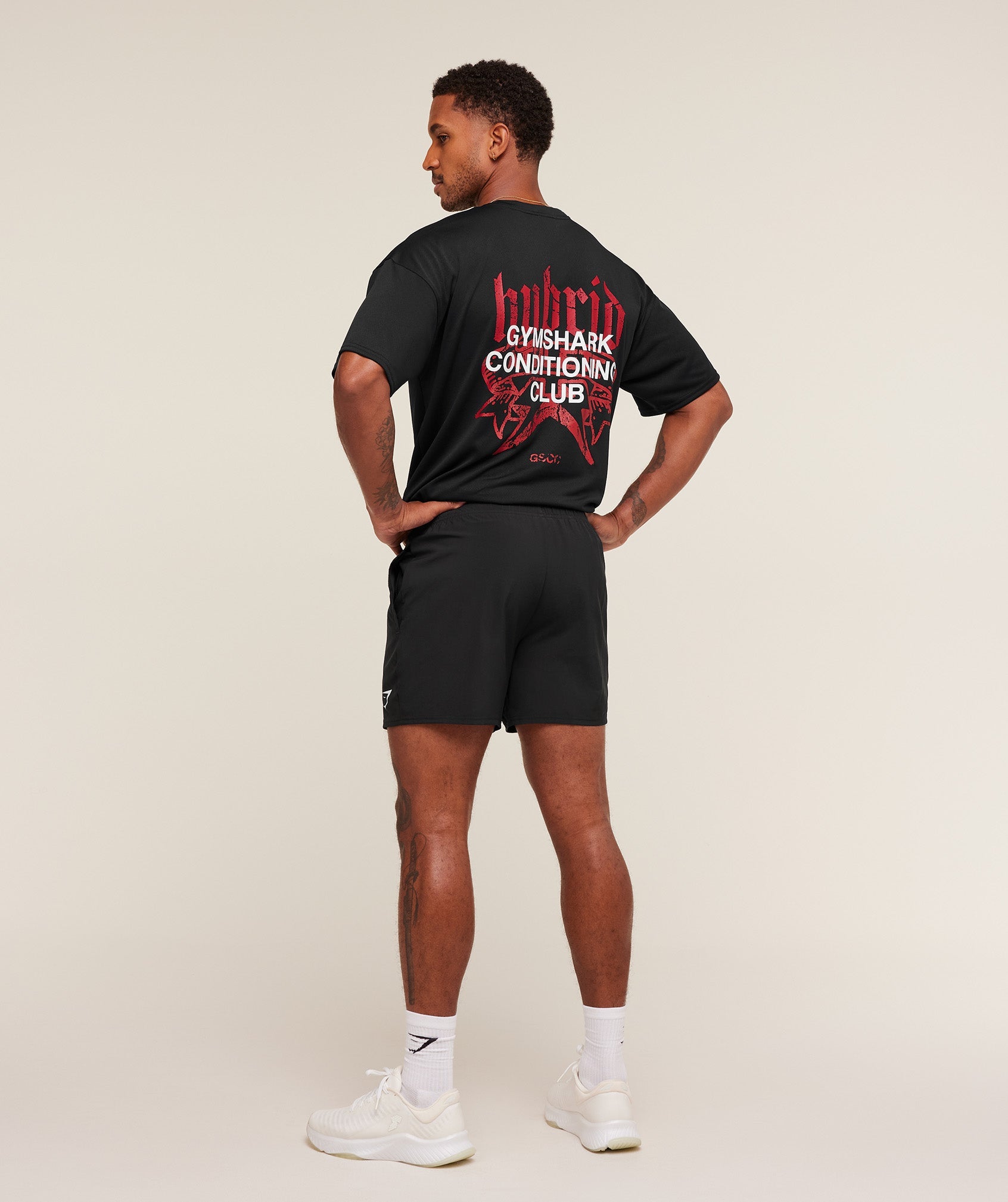 Gymshark Hybrid Graphic T-Shirt Black