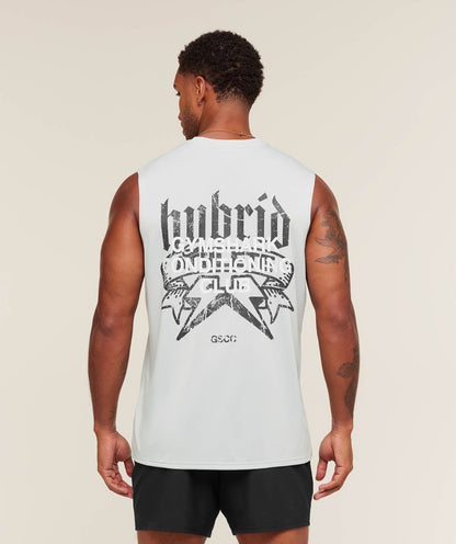 Gymshark Hybrid Graphic Tank Light Grey