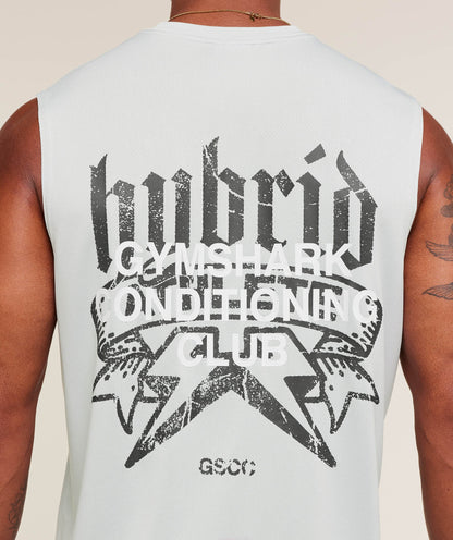 Gymshark Hybrid Graphic Tank Light Grey