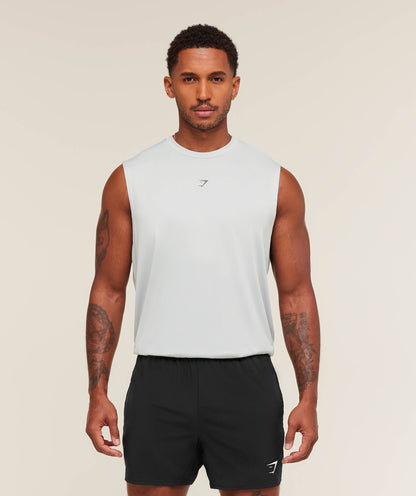 Gymshark Hybrid Graphic Tank Light Grey