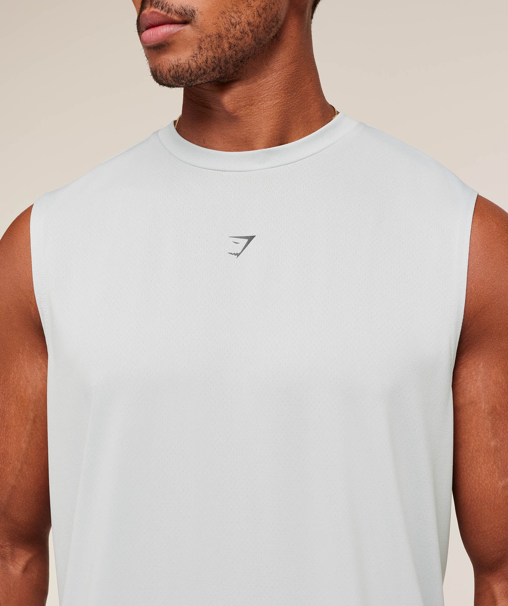 Gymshark Hybrid Graphic Tank Light Grey