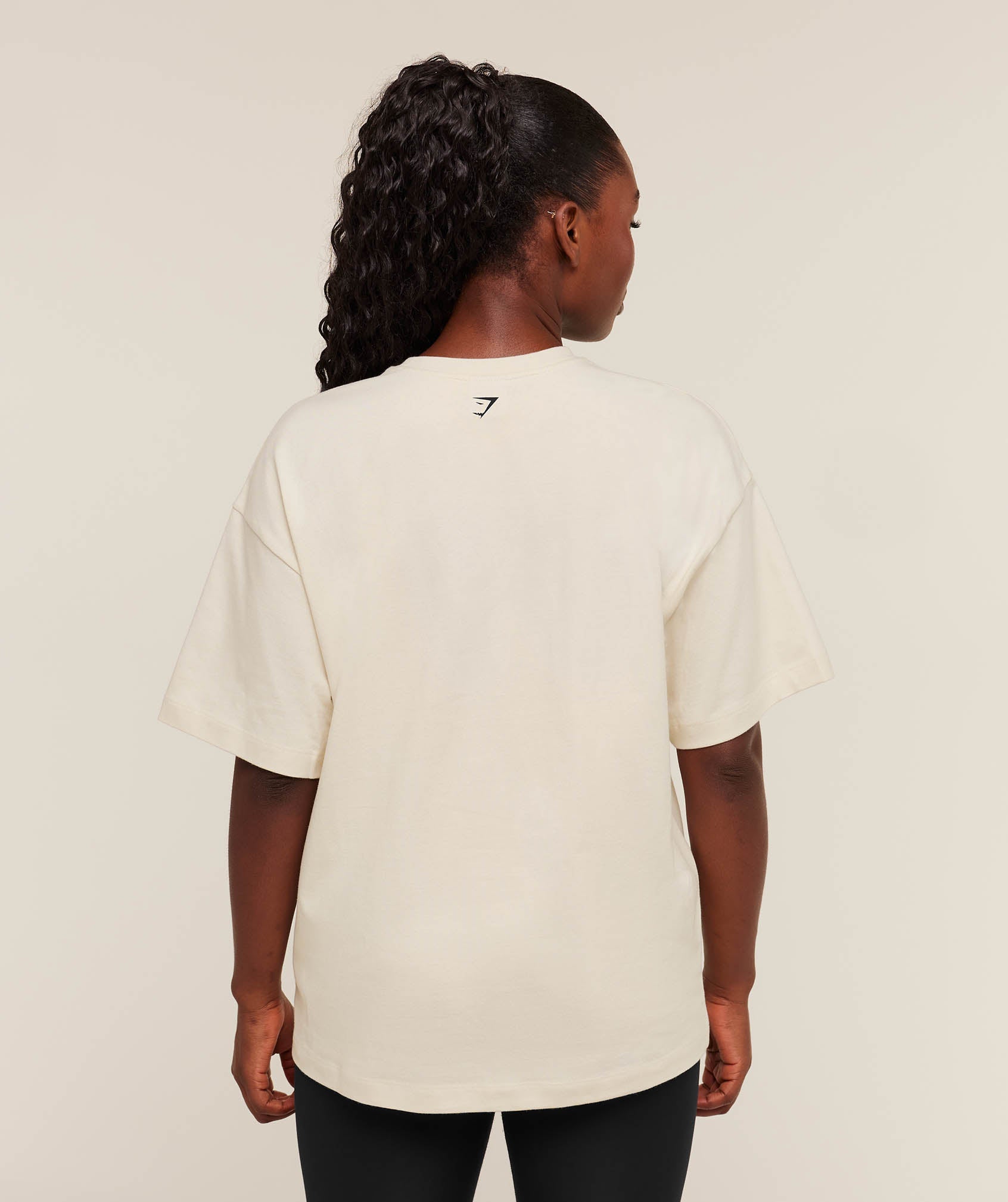 Women's Gymshark Juicy Peach Short Sleeve T-Shirt Oat White