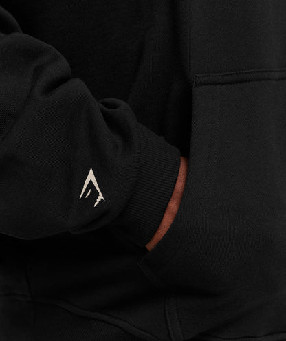 Gymshark Layered Graphic Zip Up Hoodie Black