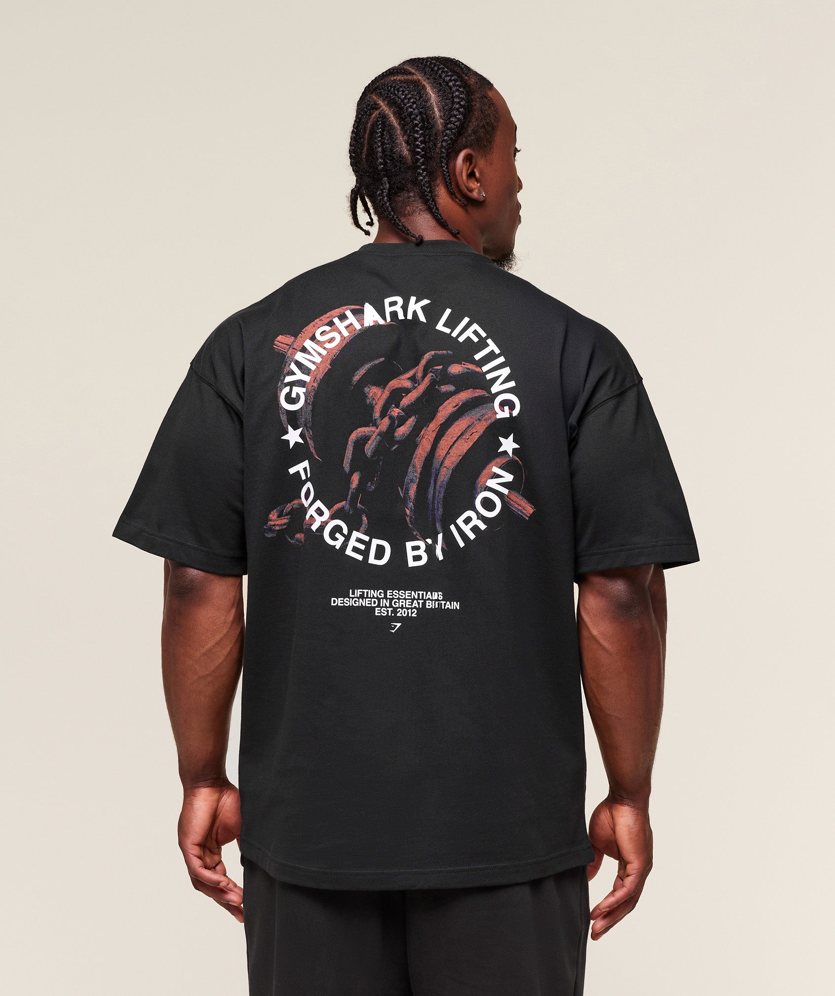 Gymshark Forged By Iron T-Shirt Black