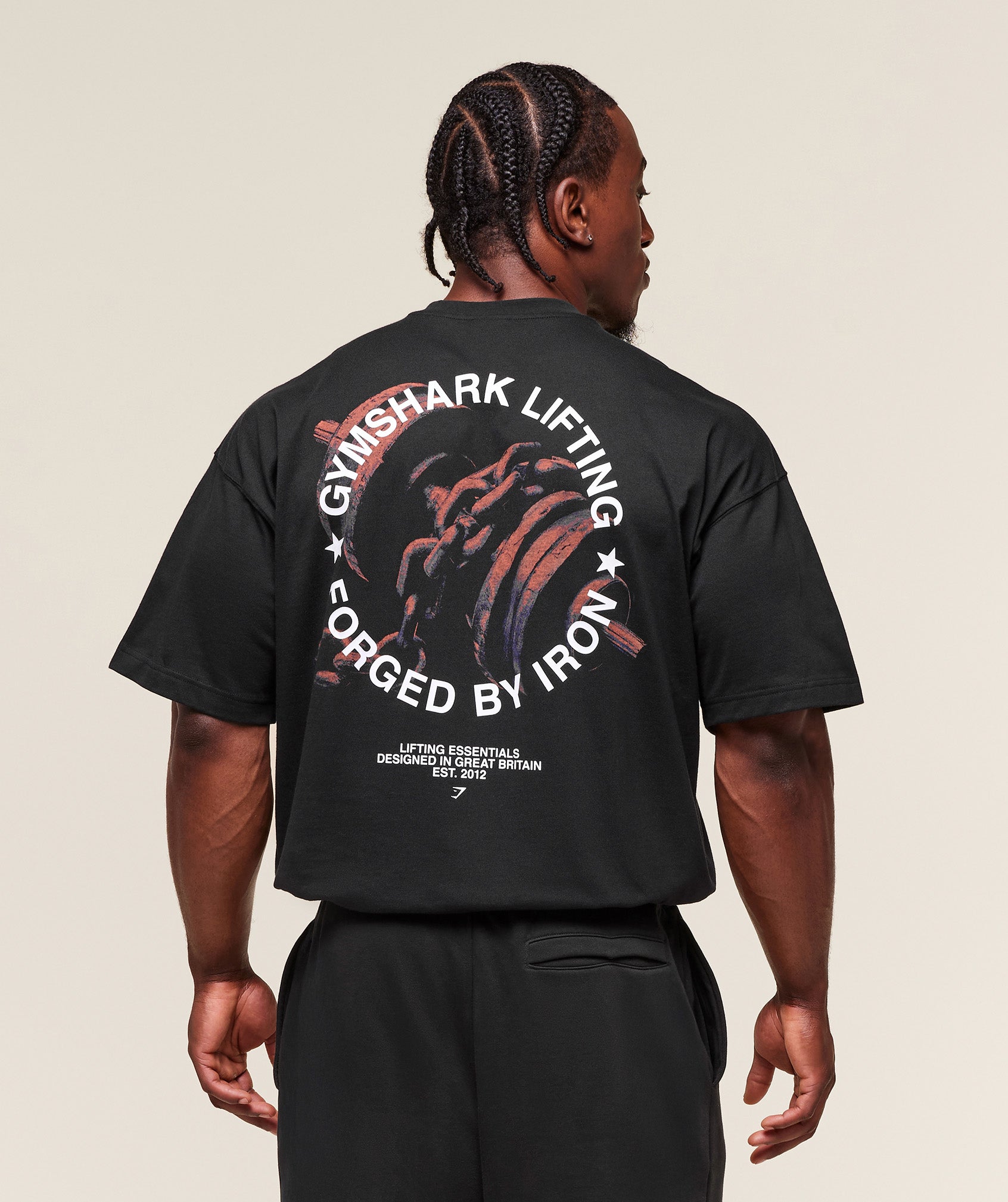 Gymshark Forged By Iron T-Shirt Black