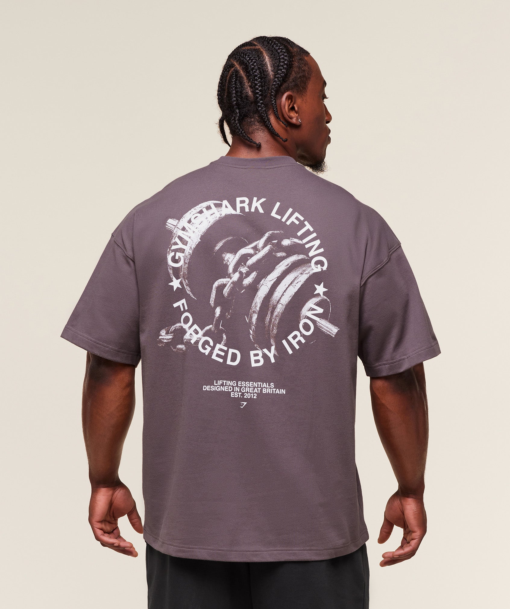 Gymshark Forged By Iron T-Shirt Brushed Purple