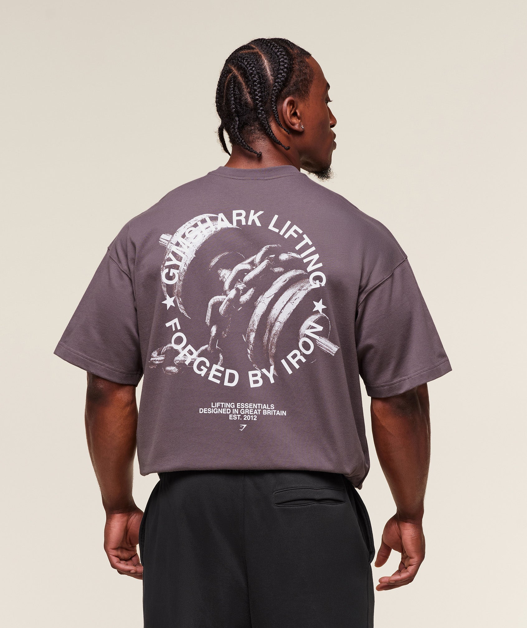 Gymshark Forged By Iron T-Shirt Brushed Purple