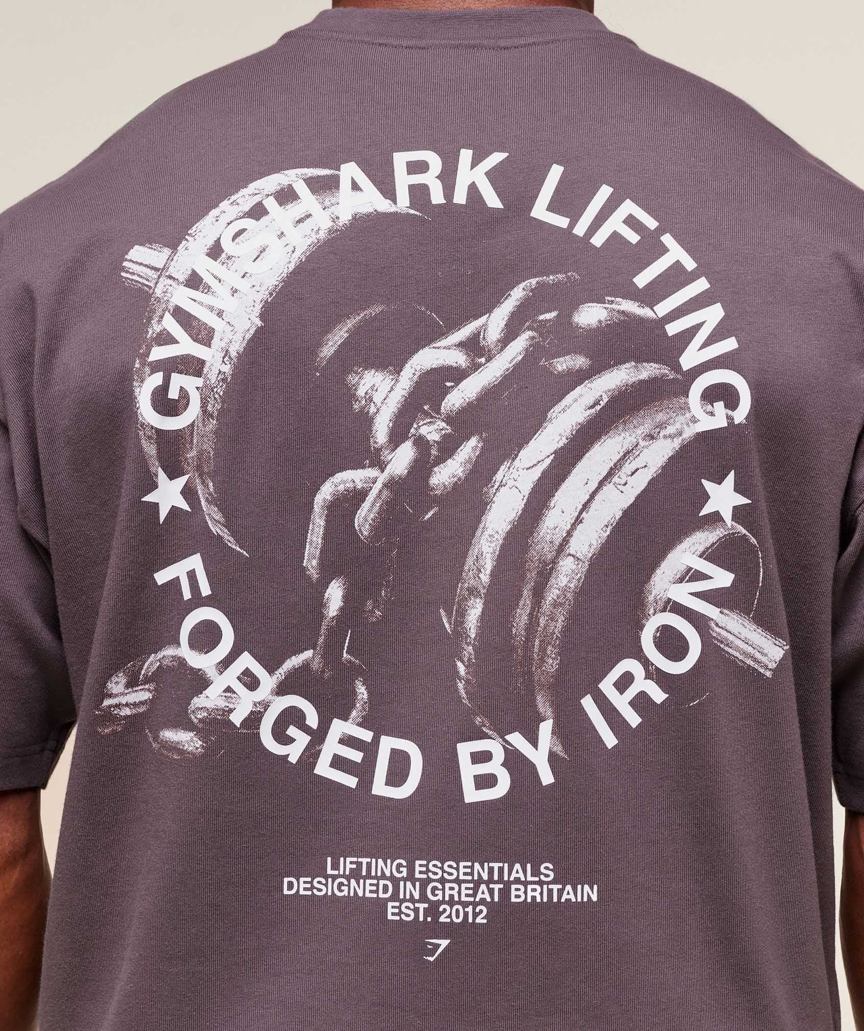 Gymshark Forged By Iron T-Shirt Brushed Purple