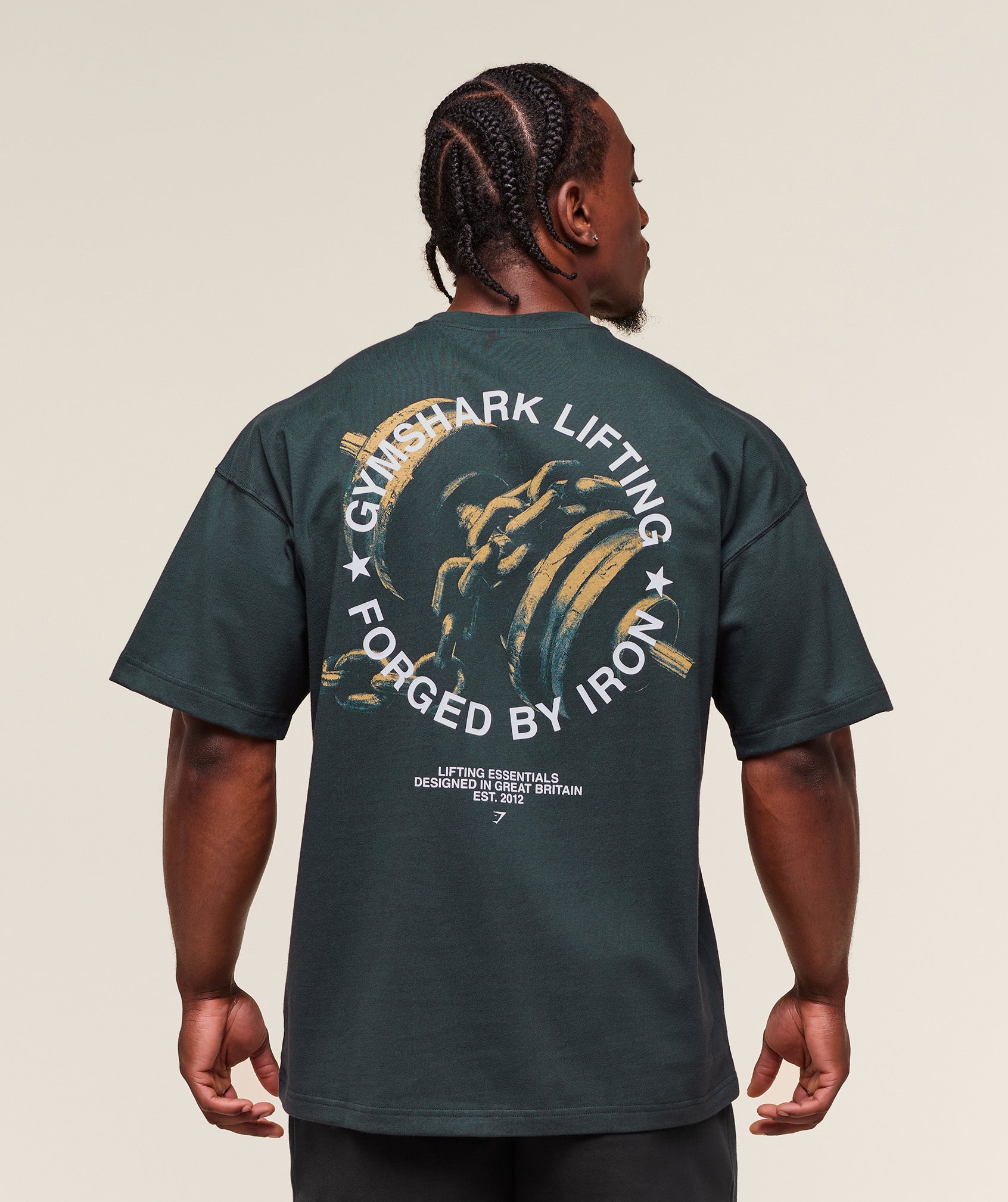 Gymshark Forged By Iron T-Shirt Darkest Teal