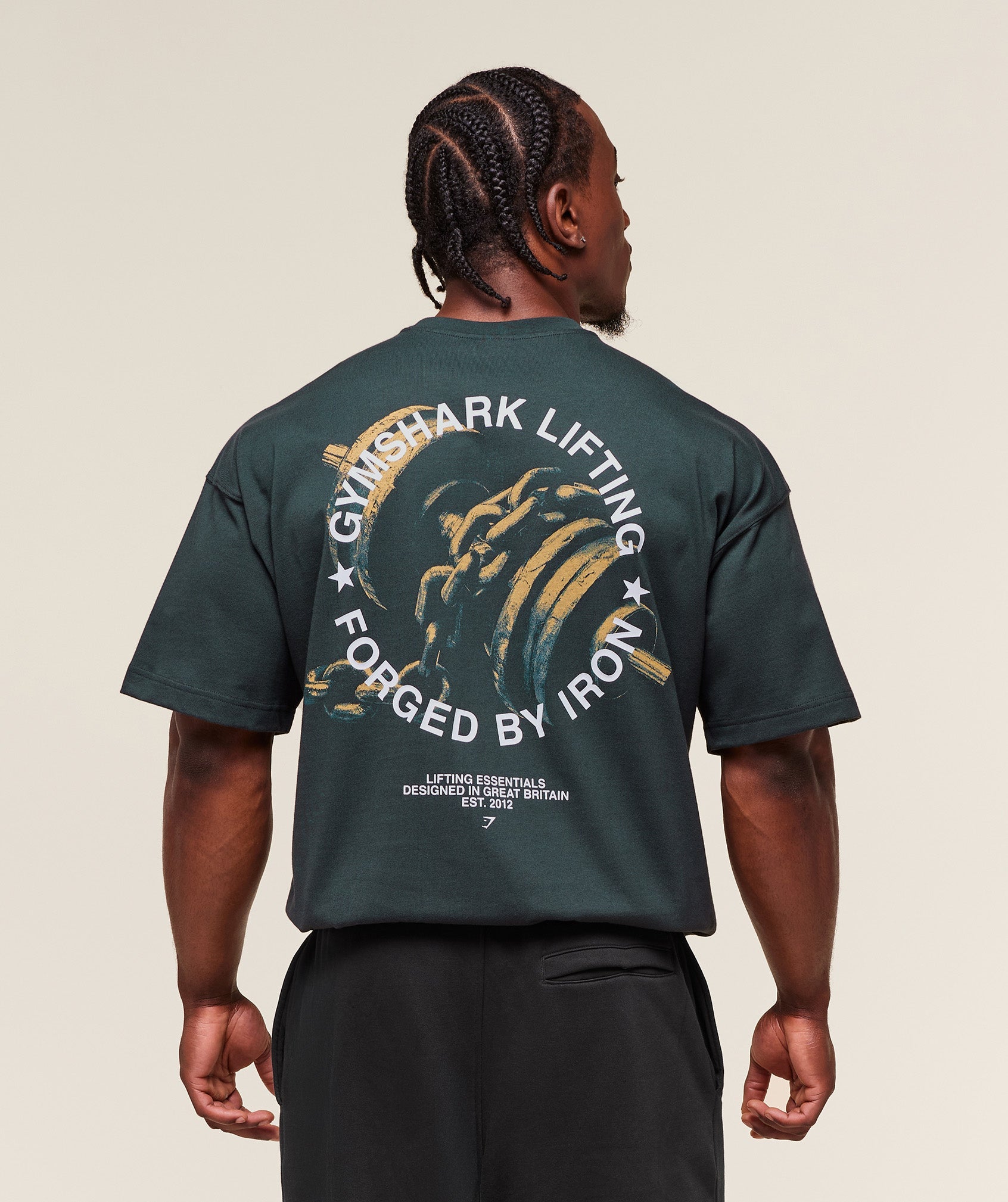 Gymshark Forged By Iron T-Shirt Darkest Teal