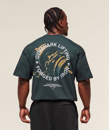 Gymshark Forged By Iron T-Shirt Darkest Teal