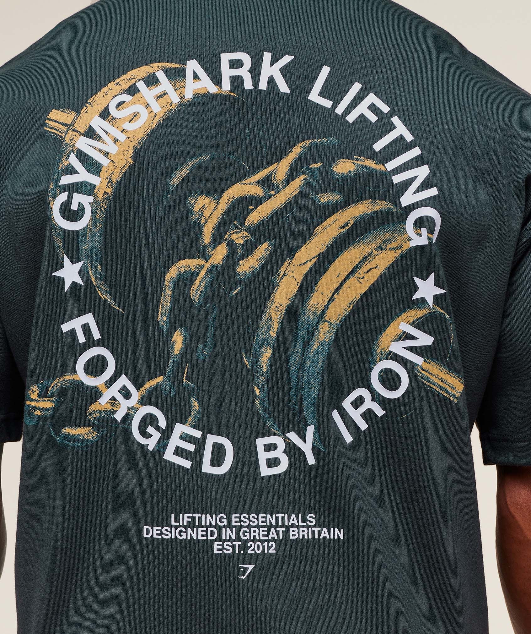 Gymshark Forged By Iron T-Shirt Darkest Teal