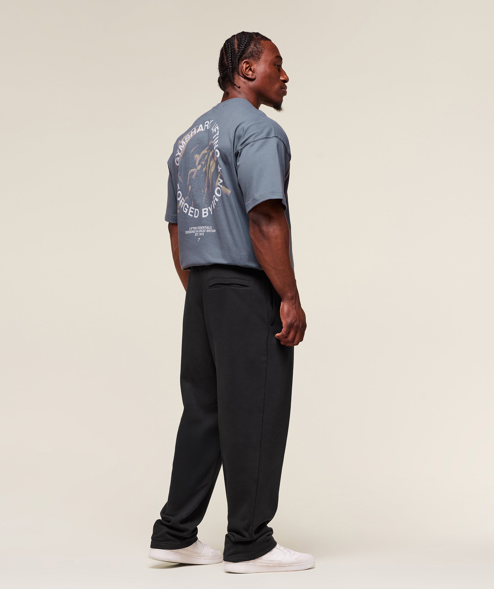 Gymshark Forged By Iron T-Shirt Iron Blue