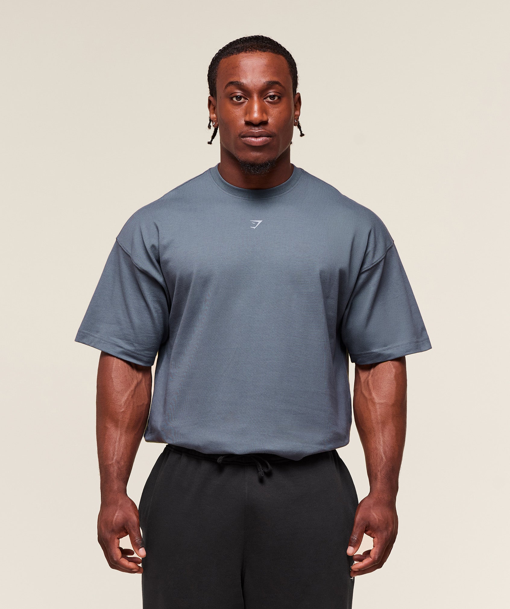 Gymshark Forged By Iron T-Shirt Iron Blue
