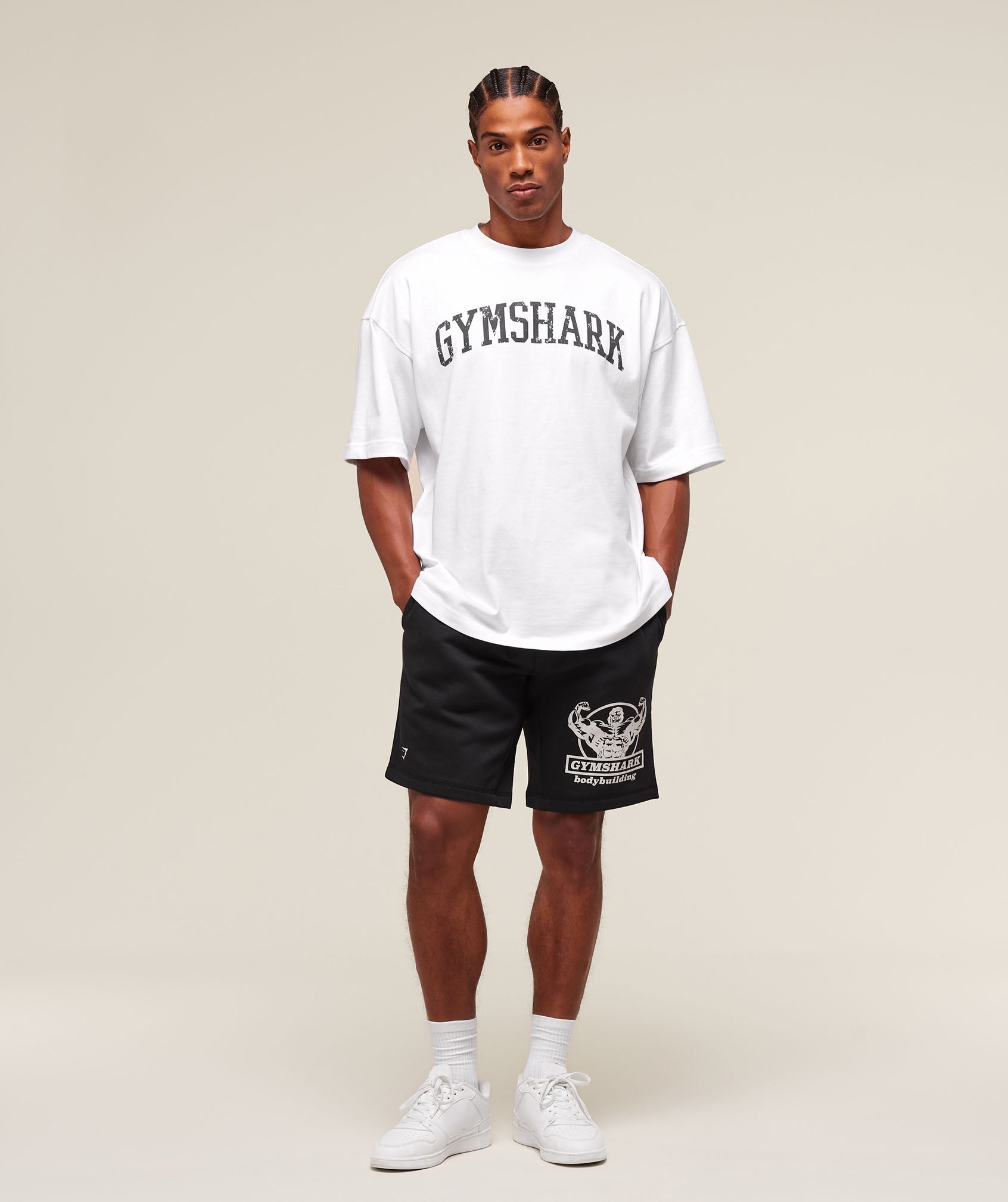 Gymshark Double Bicep 9" Shorts Black