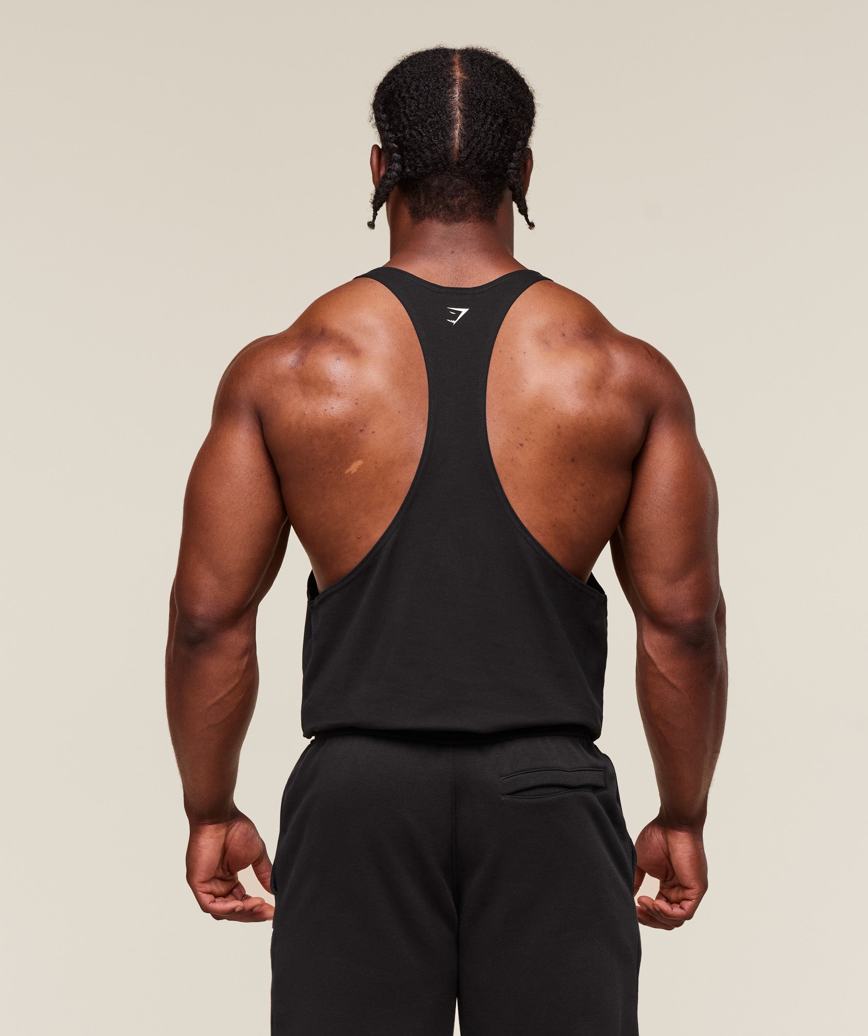 Gymshark Double Bicep Stringer Black