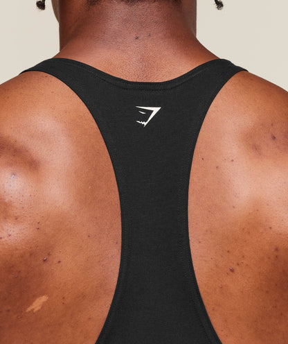 Gymshark Double Bicep Stringer Black