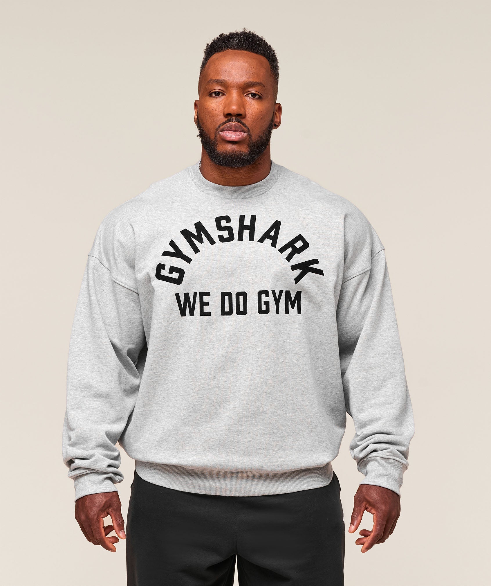 Gymshark We Do Gym Crew Light Grey Core Marl