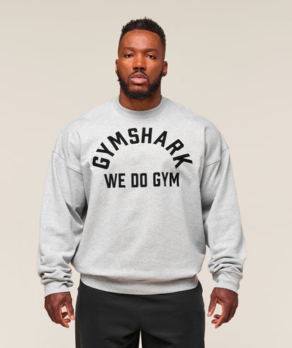 Gymshark We Do Gym Crew Light Grey Core Marl
