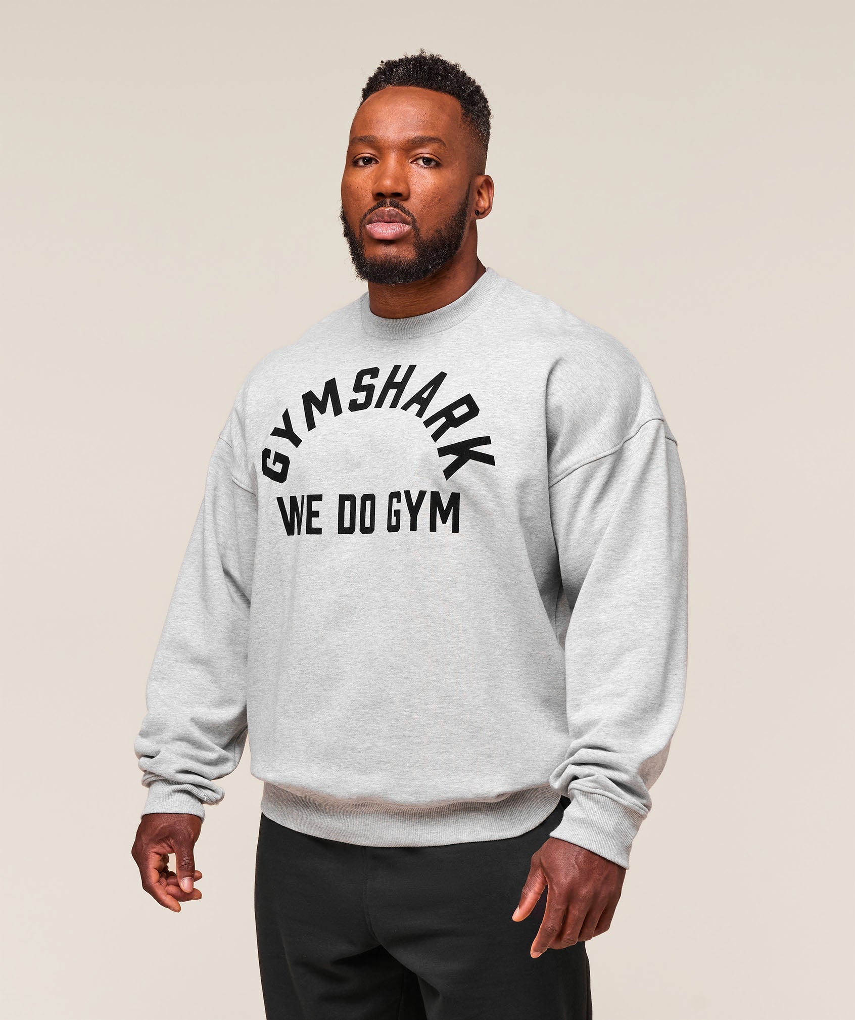 Gymshark We Do Gym Crew Light Grey Core Marl