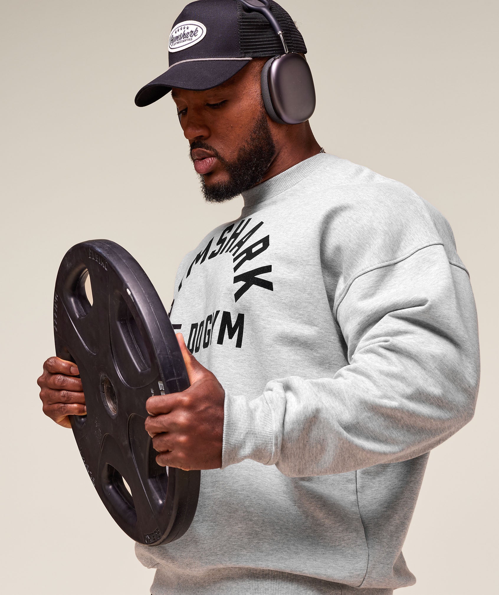 Gymshark We Do Gym Crew Light Grey Core Marl
