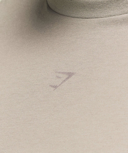 Gymshark We Do Gym Long Sleeve T-Shirt Linen Brown