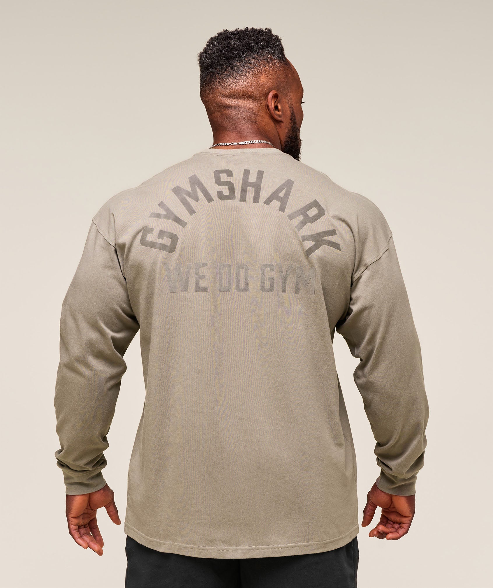 Gymshark We Do Gym Long Sleeve T-Shirt Linen Brown