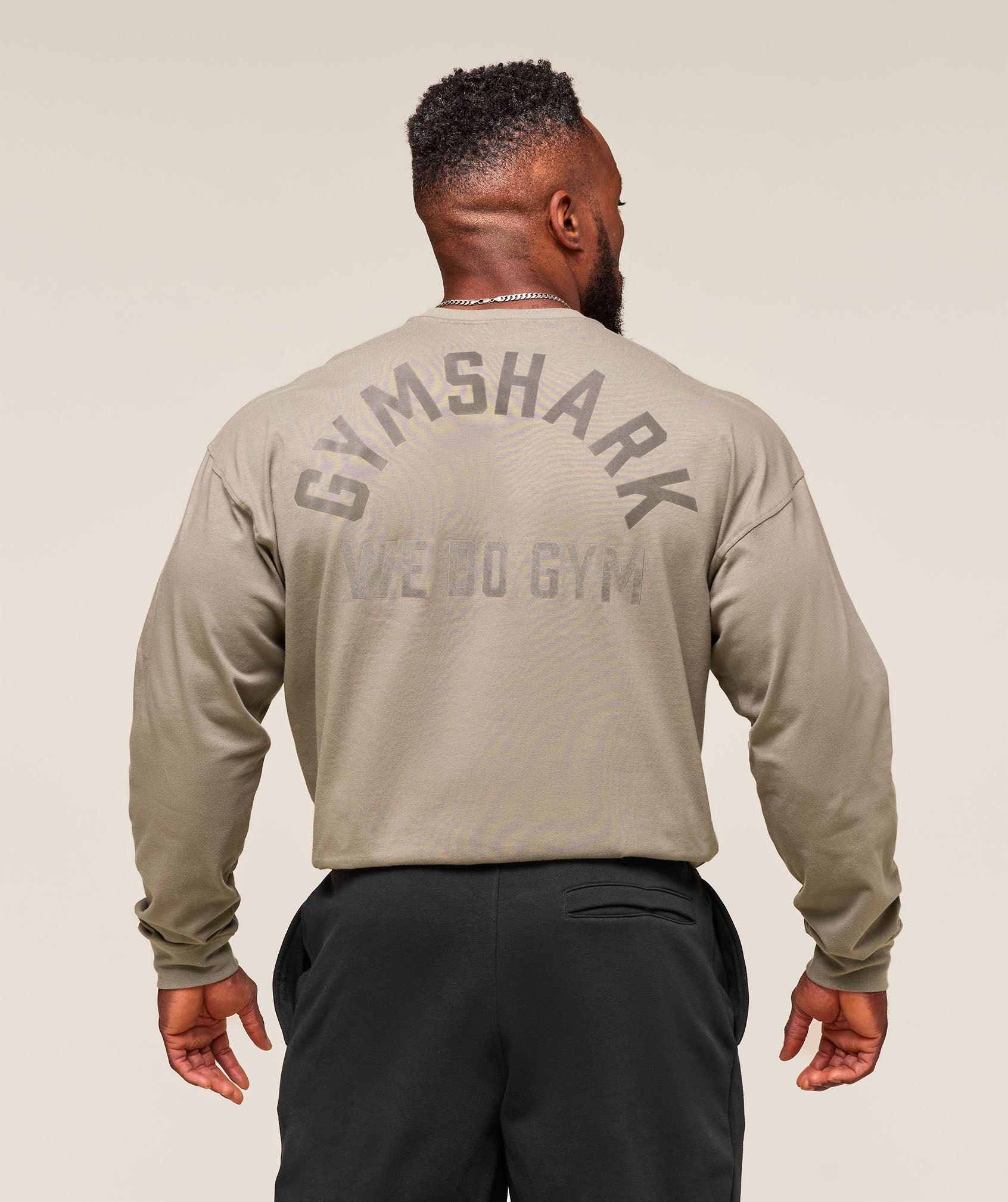 Gymshark We Do Gym Long Sleeve T-Shirt Linen Brown