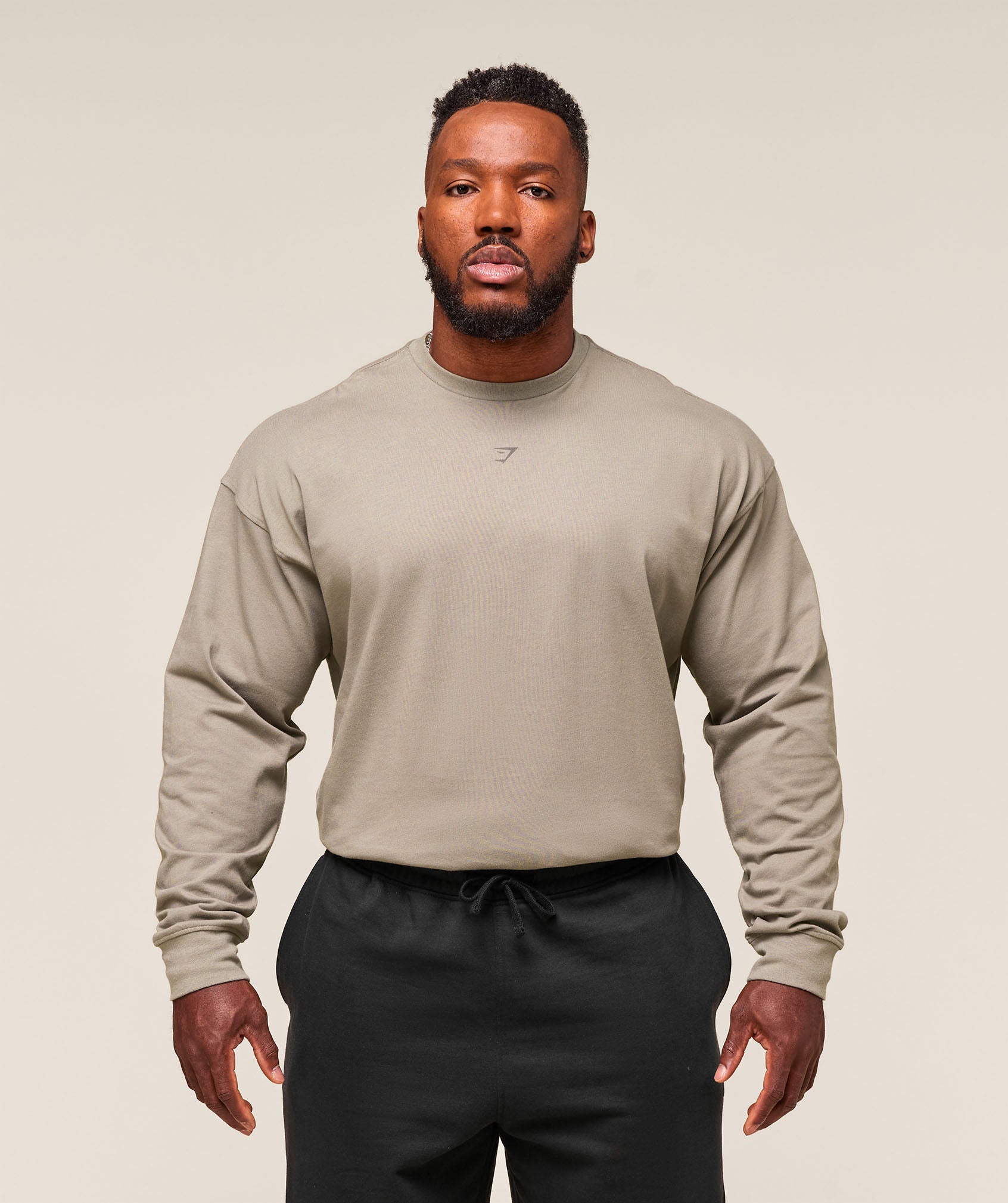 Gymshark We Do Gym Long Sleeve T-Shirt Linen Brown