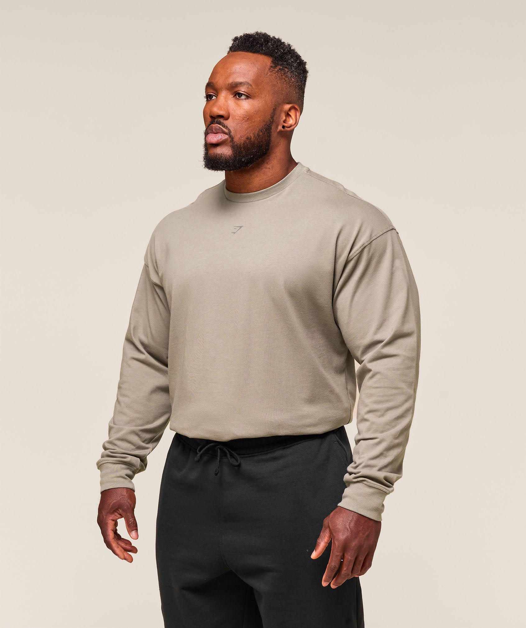 Gymshark We Do Gym Long Sleeve T-Shirt Linen Brown