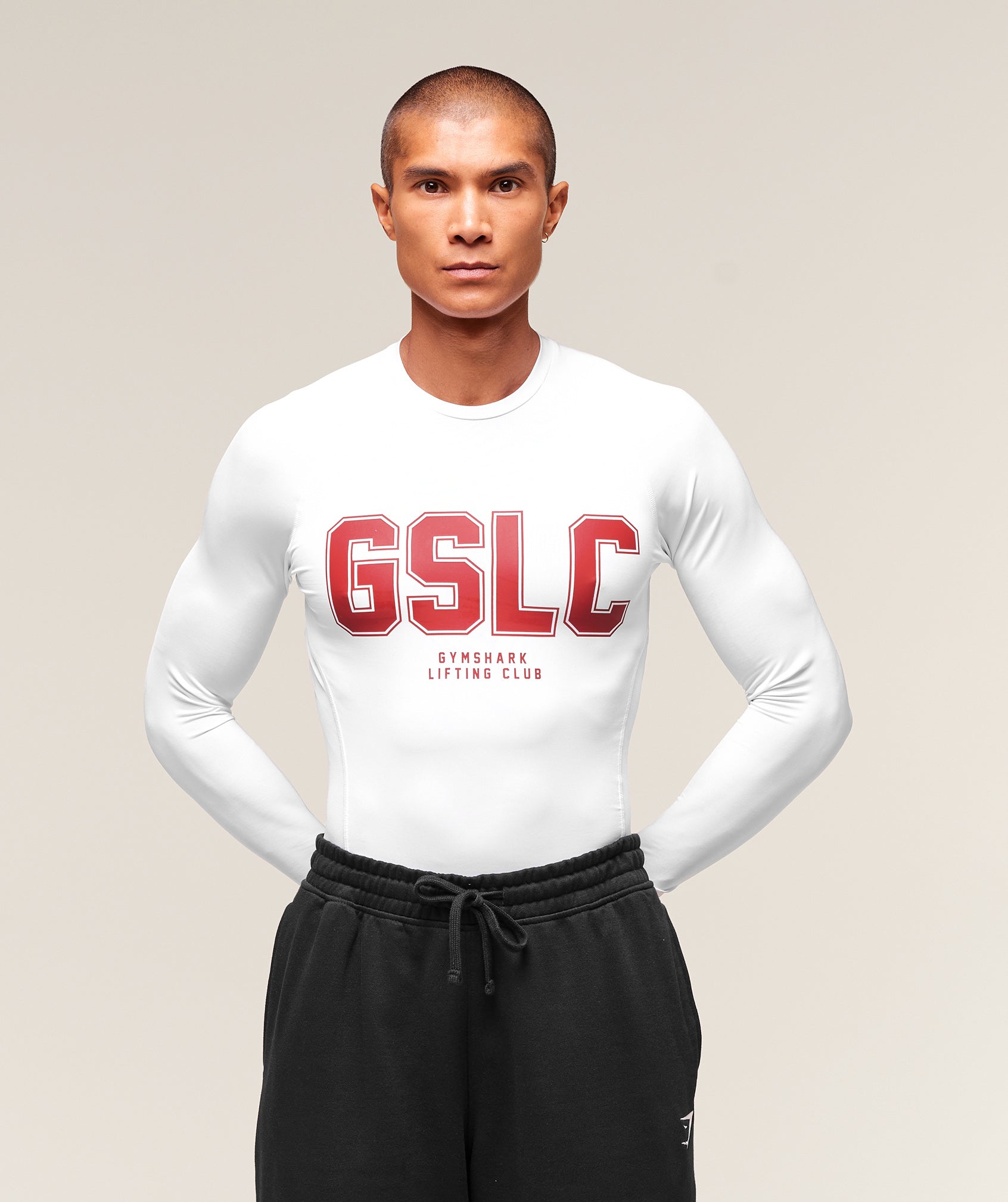 Gymshark Gslc Baselayer Long Sleeve T-Shirt White