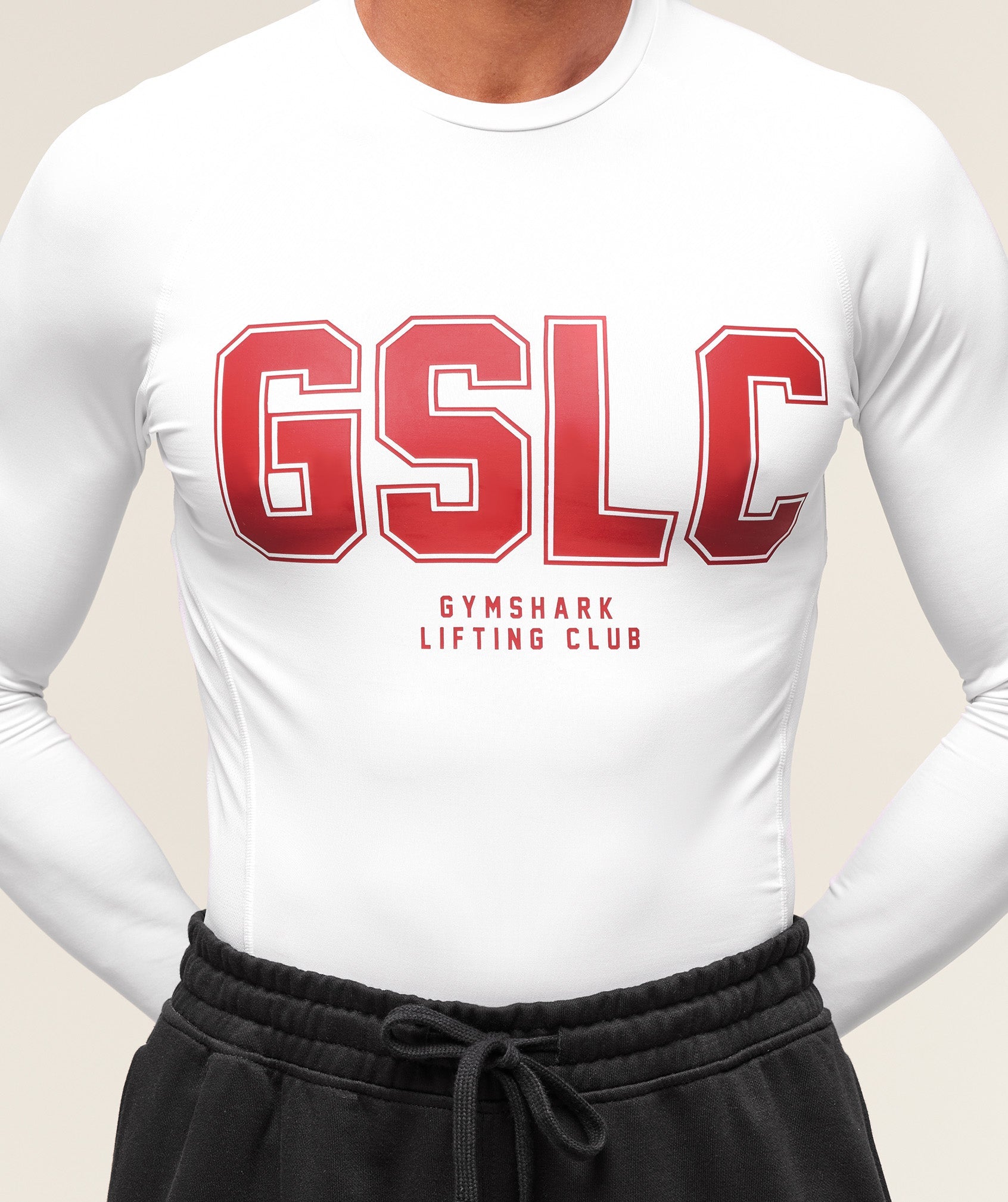 Gymshark Gslc Baselayer Long Sleeve T-Shirt White