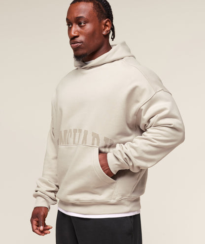 Gymshark Pocket Graphic Hoodie Pebble Grey