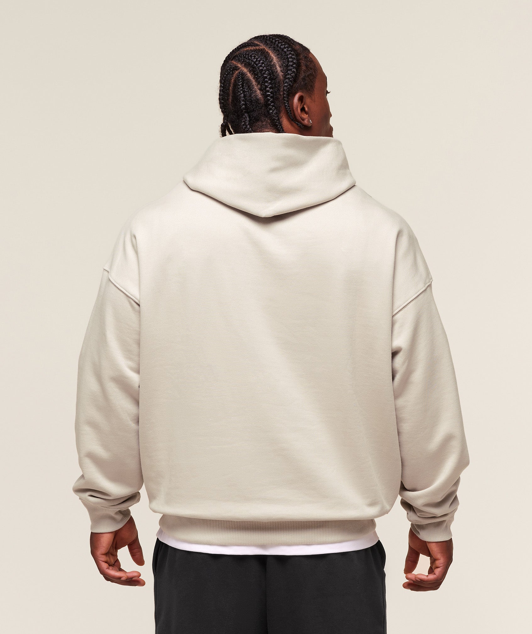 Gymshark Pocket Graphic Hoodie Pebble Grey