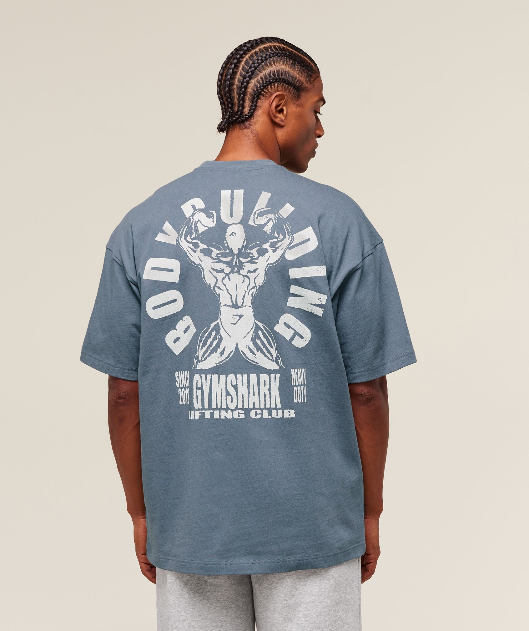 Gymshark Lifting Club Flex T-Shirt Iron Blue