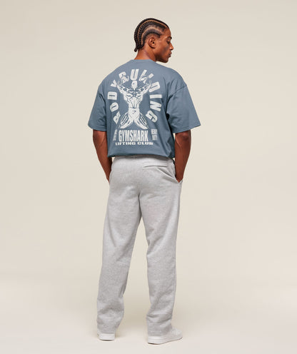 Gymshark Lifting Club Flex T-Shirt Iron Blue