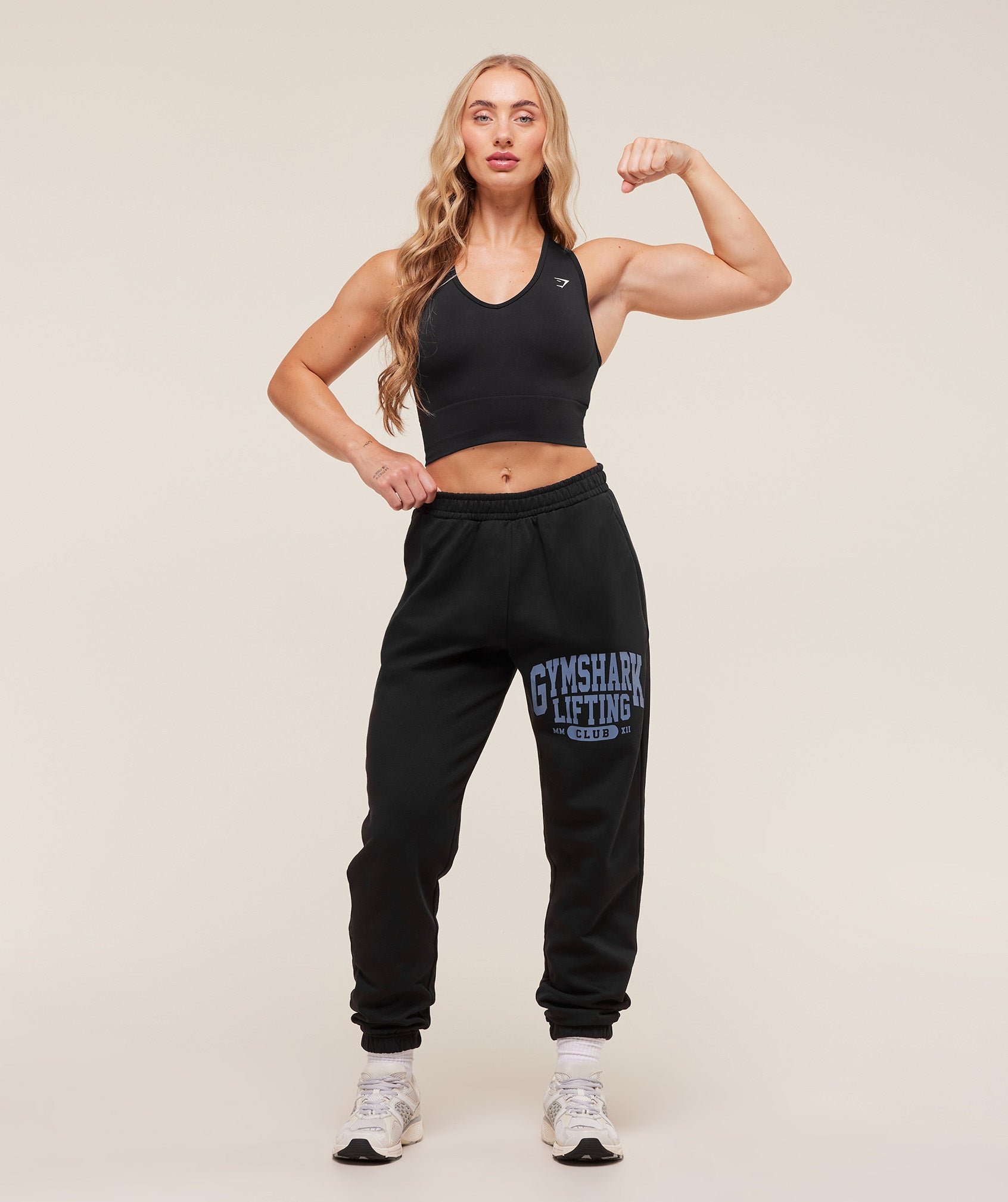 Women's Gymshark Lifting Club Graphic Joggers Black