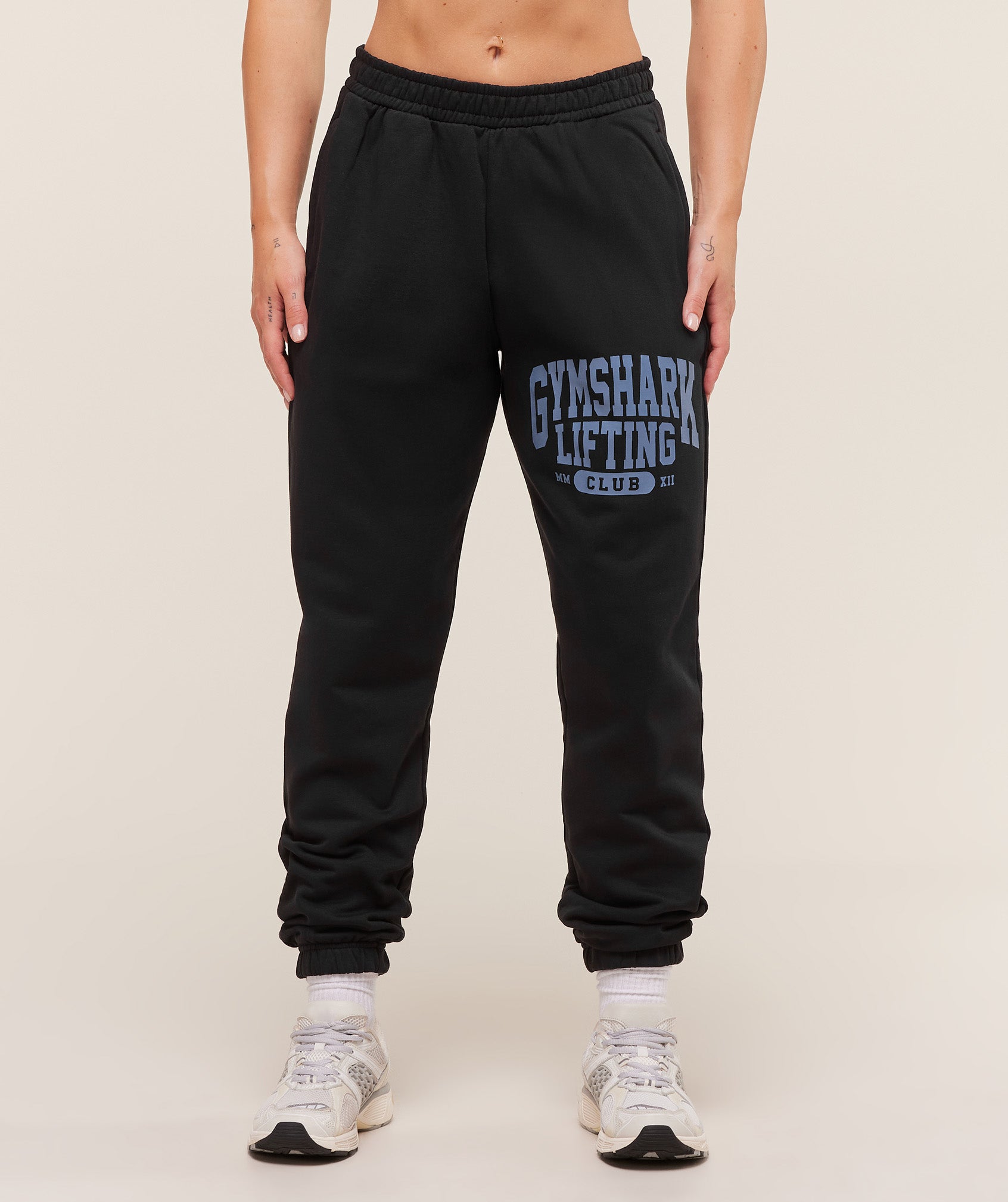 Women's Gymshark Lifting Club Graphic Joggers Black