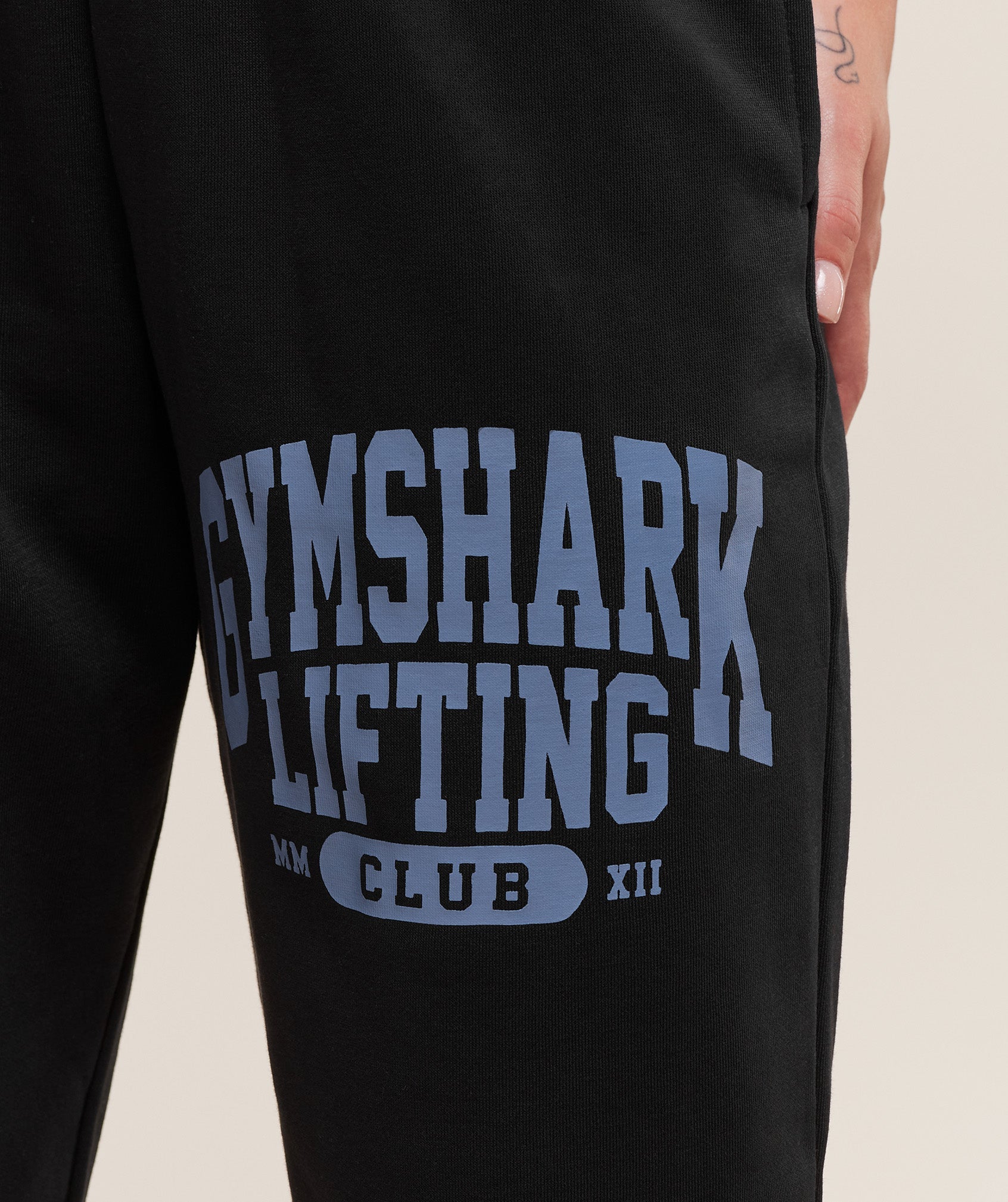 Women's Gymshark Lifting Club Graphic Joggers Black