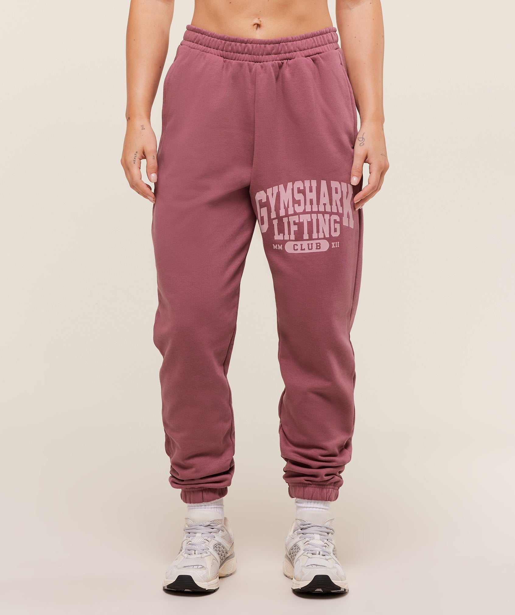Women's Gymshark Lifting Club Graphic Joggers Reset Pink