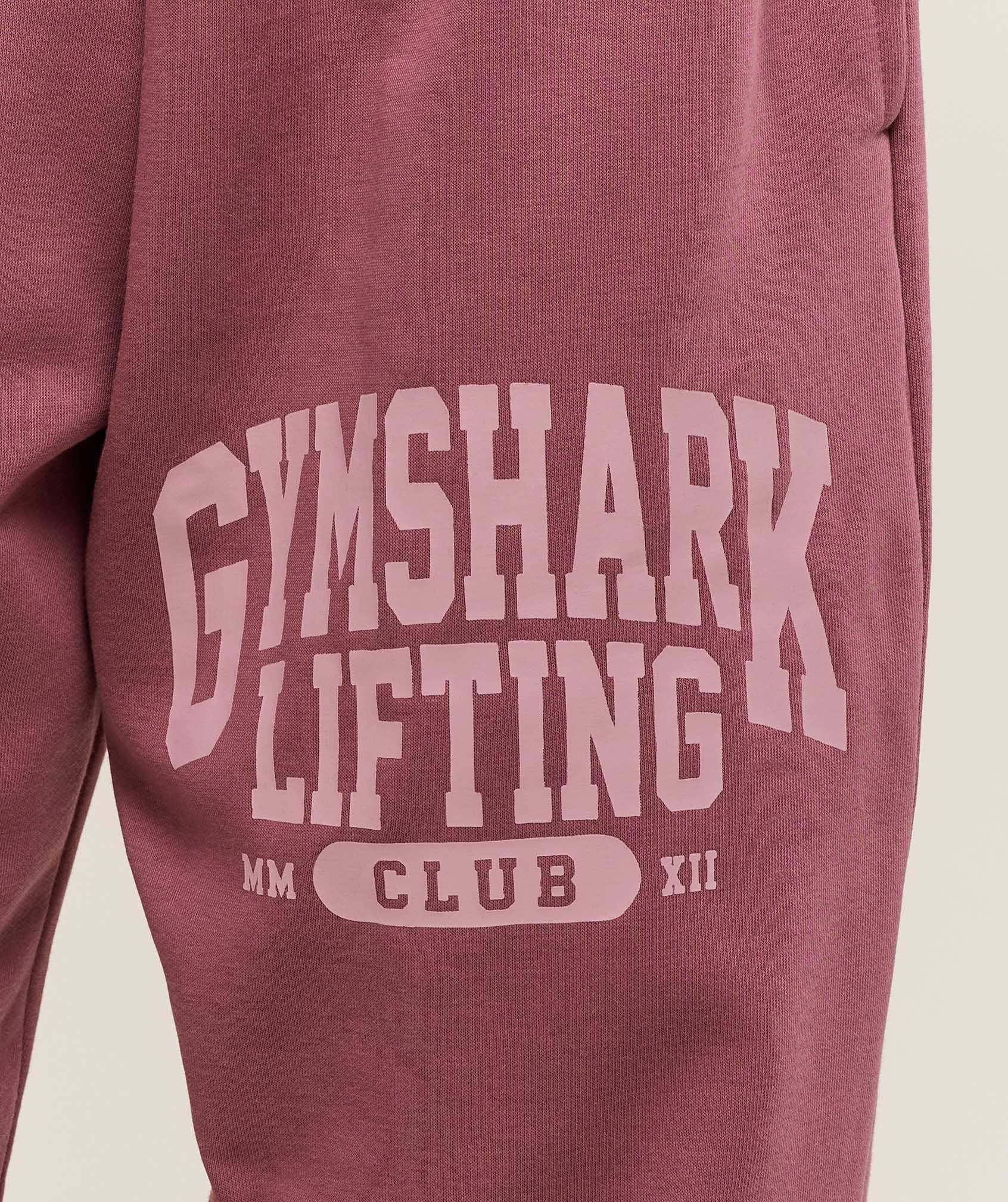Women's Gymshark Lifting Club Graphic Joggers Reset Pink