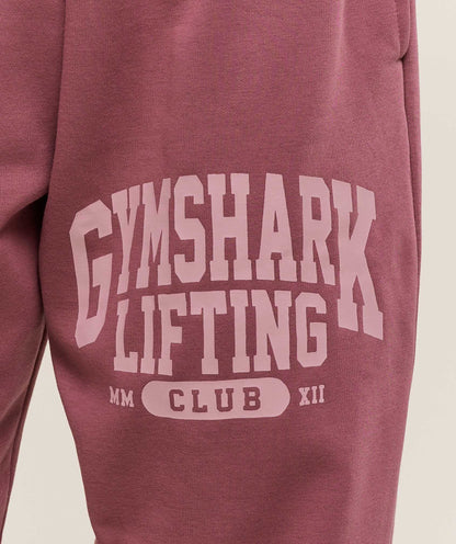 Women's Gymshark Lifting Club Graphic Joggers Reset Pink