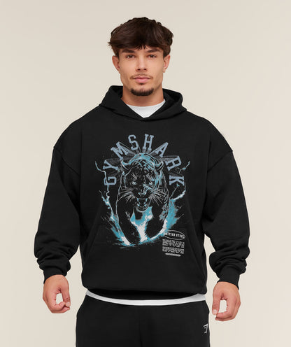 Gymshark Panther Graphic Hoodie Black