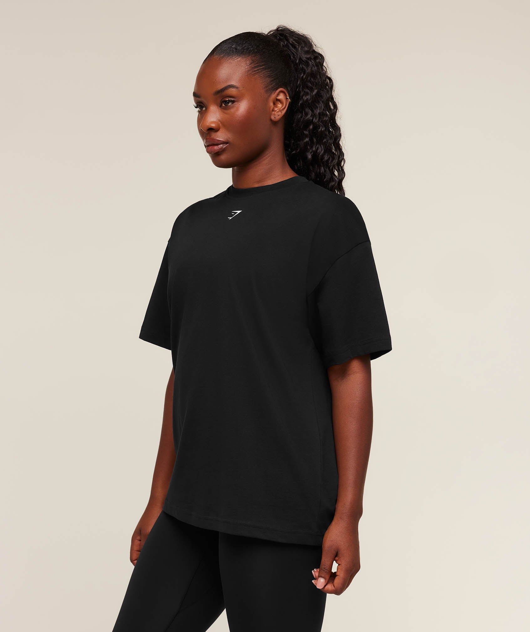 Women's Gymshark Panther Graphic T-Shirt Gs Black
