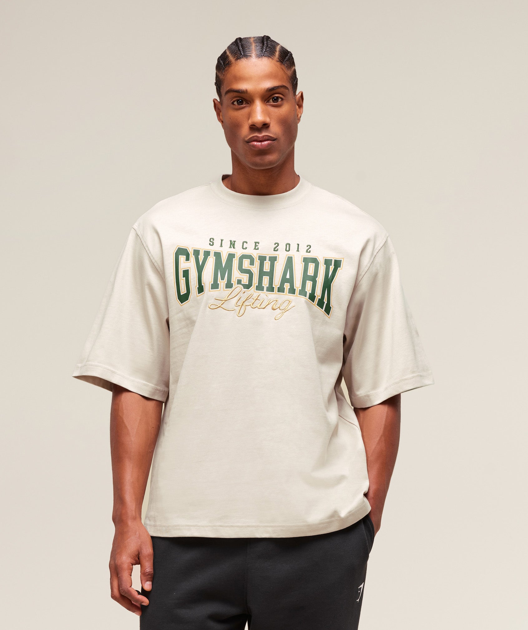 Gymshark Lifting Essentials T-Shirt Pebble Grey