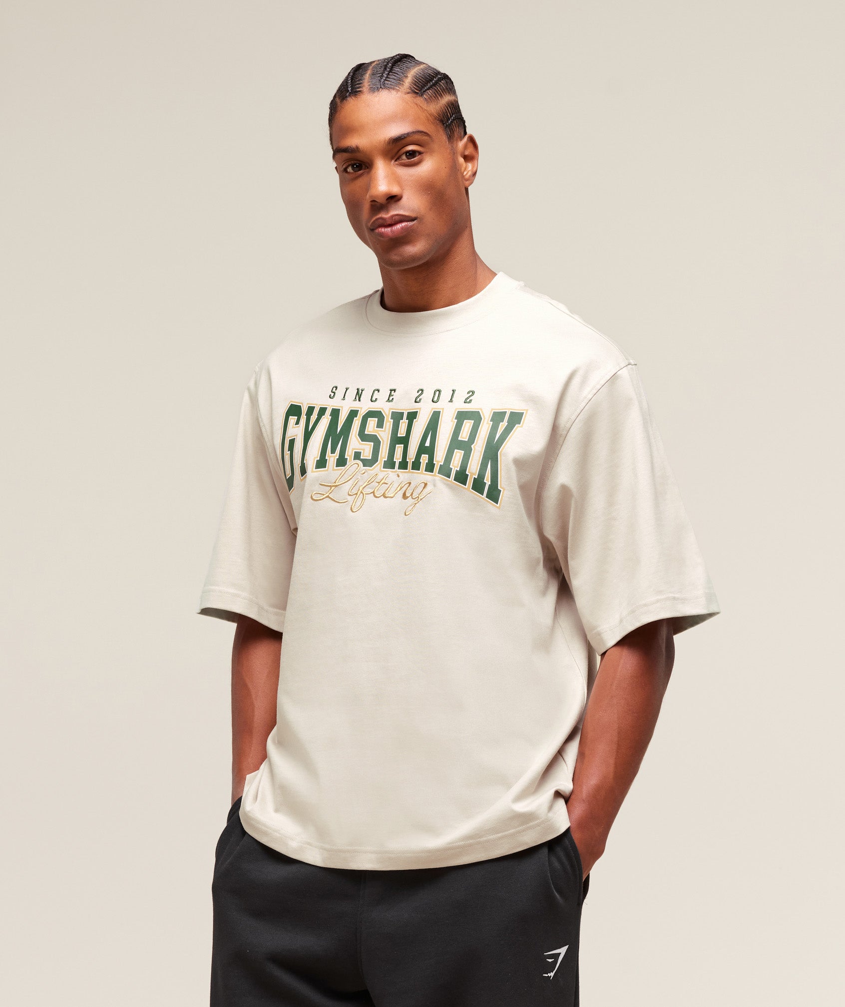 Gymshark Lifting Essentials T-Shirt Pebble Grey