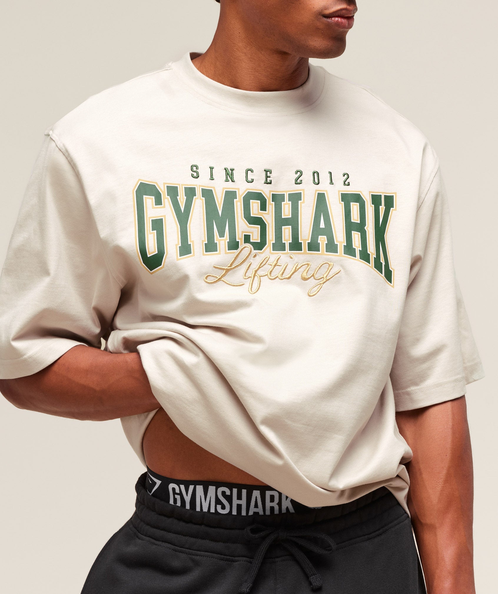 Gymshark Lifting Essentials T-Shirt Pebble Grey