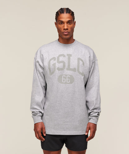 Gymshark Gslc Long Sleeve T-Shirt Light Grey Core Marl