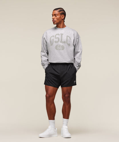 Gymshark Gslc Long Sleeve T-Shirt Light Grey Core Marl